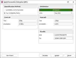 suporte blocksim Quick Parameter Experimenter and the Parameters of Event T1